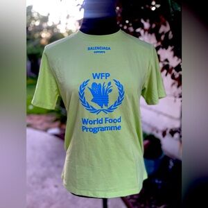 BALENCIAGA WORLD FOOD PROGRAMME T-SHIRT size small